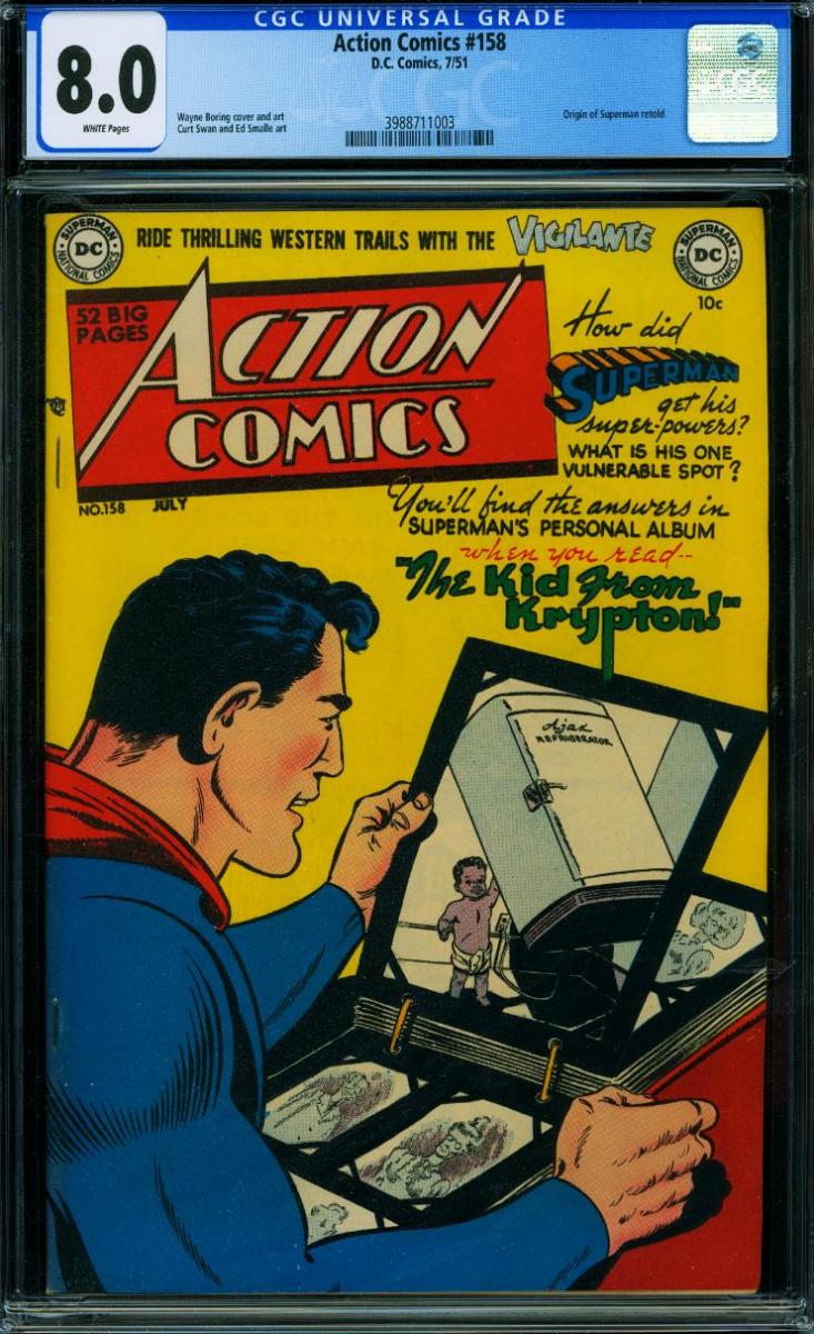 Action Comics #158 "ORIGIN RETOLD"
