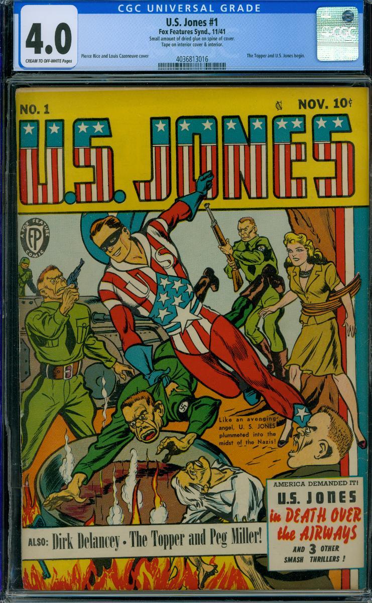 Cover Scan: U. S.  JONES #1  