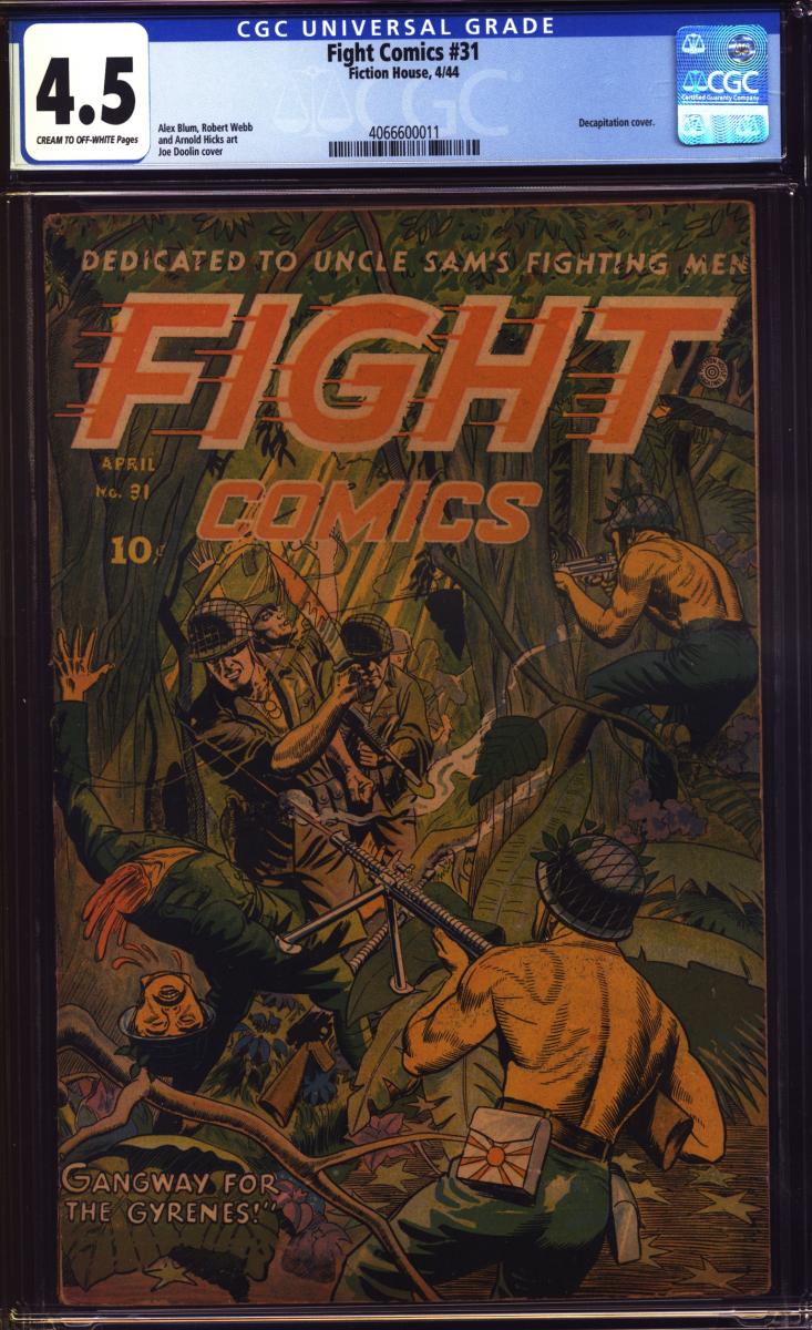 Cover Scan: FIGHT COMICS #31