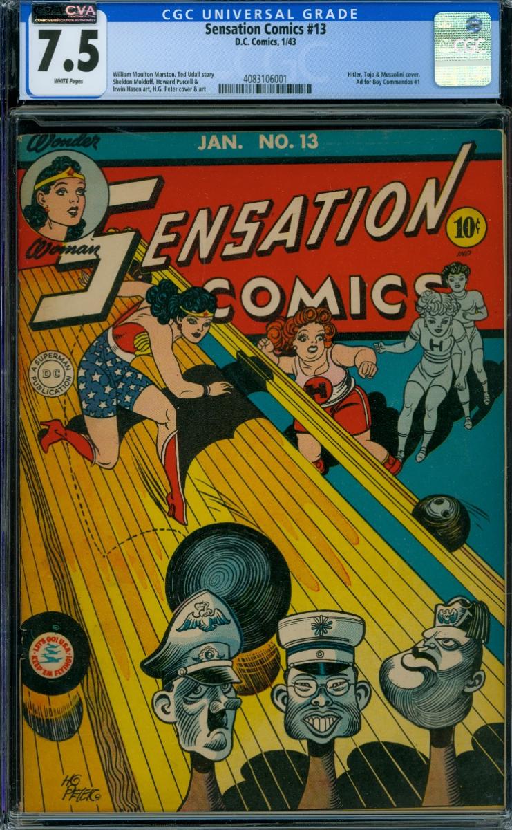 Cover Scan: SENSATION COMICS #13  