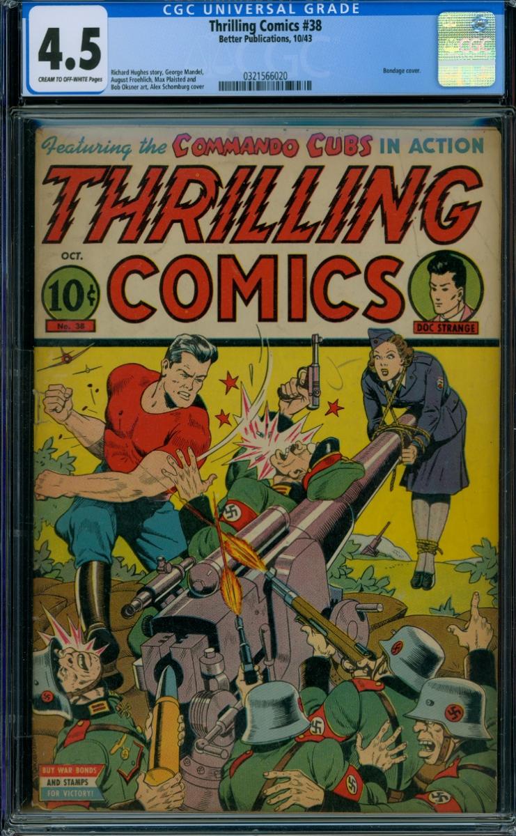 Cover Scan: THRILLING COMICS #38  