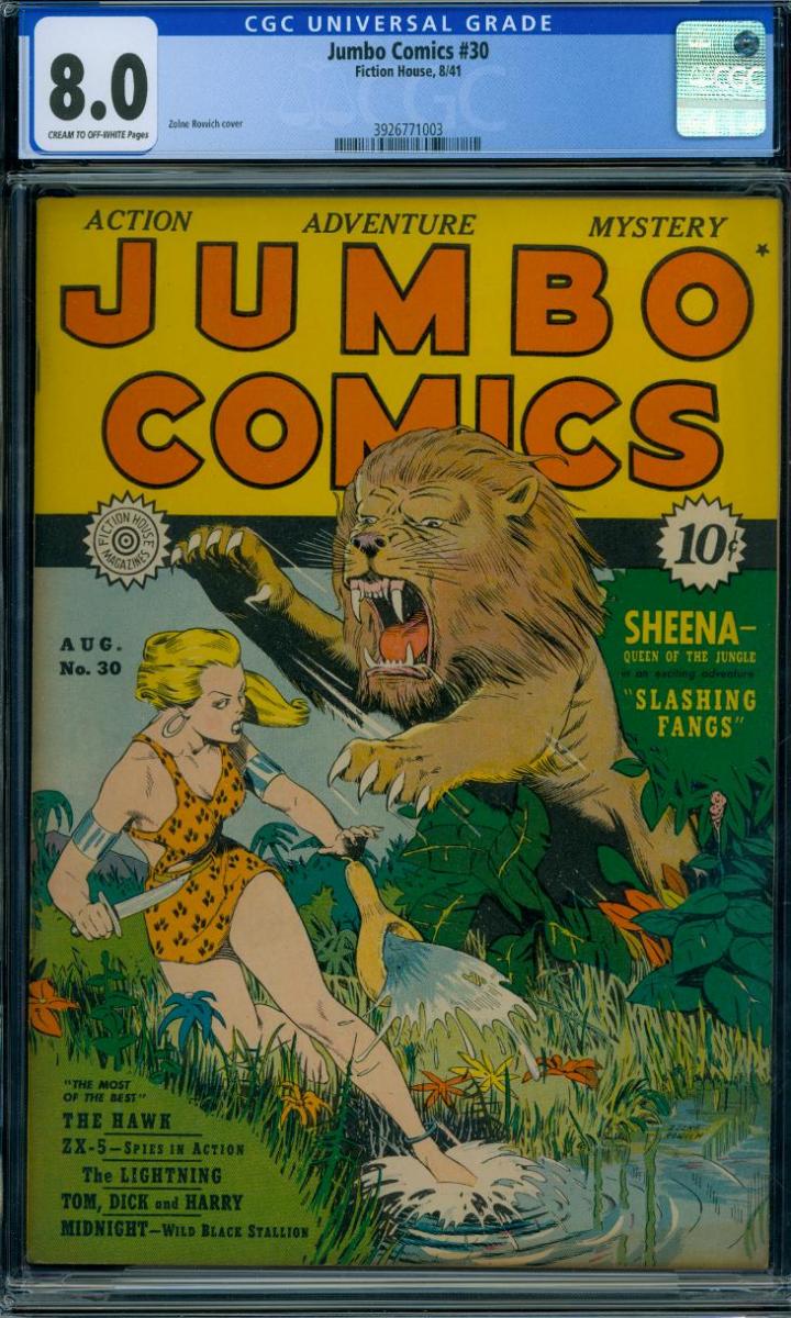 Cover Scan: JUMBO COMICS #30  