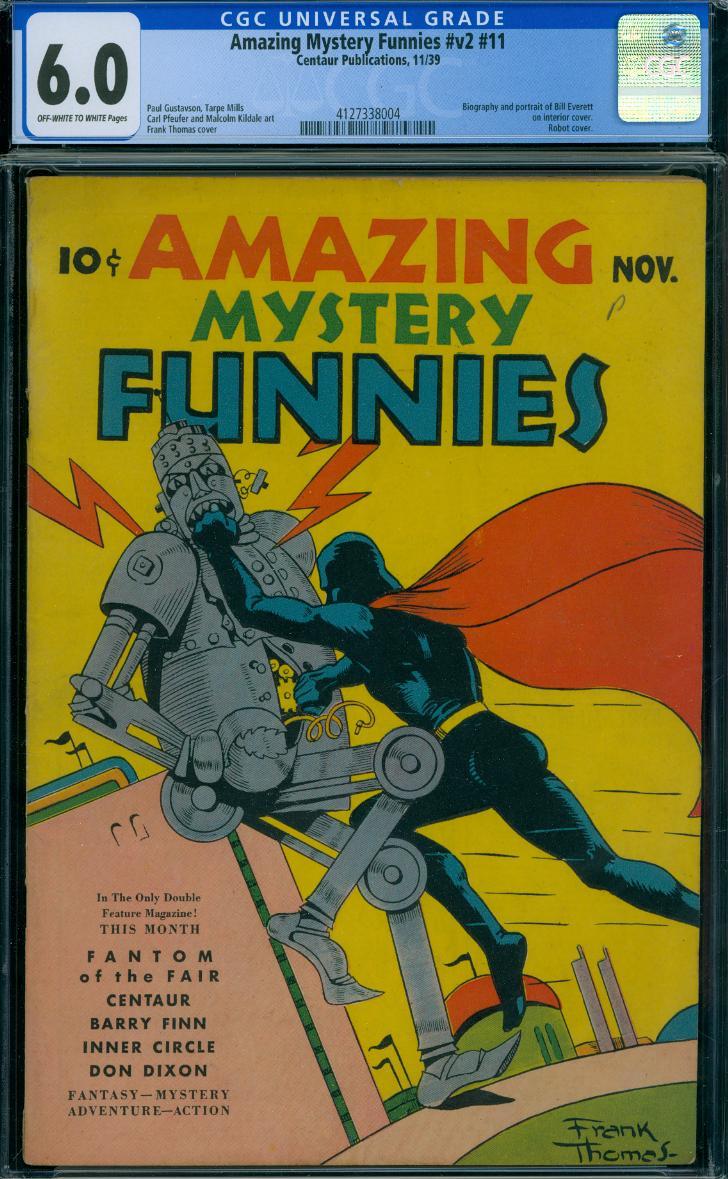Amazing Mystery Funnies V2 #11 [1939] "IRON MAN"