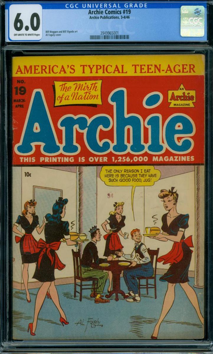 Cover Scan: ARCHIE COMICS #19  
