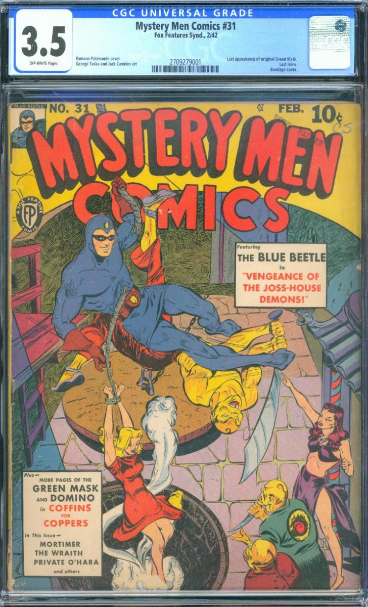 Cover Scan: MYSTERY MEN COMICS #31  