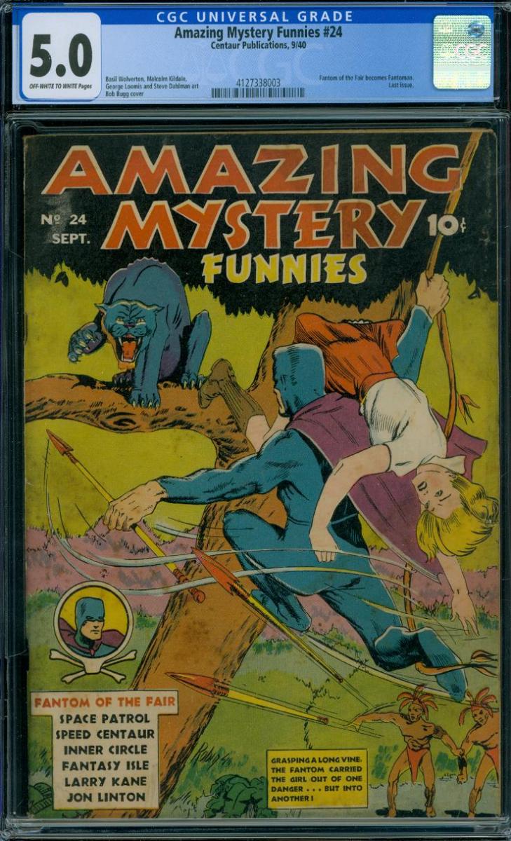 Cover Scan: AMAZING MYSTERY FUNNIES #24  