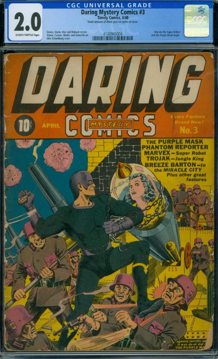 Daring Mystery Comics #3 [1940] "NASTY BUSINESS"