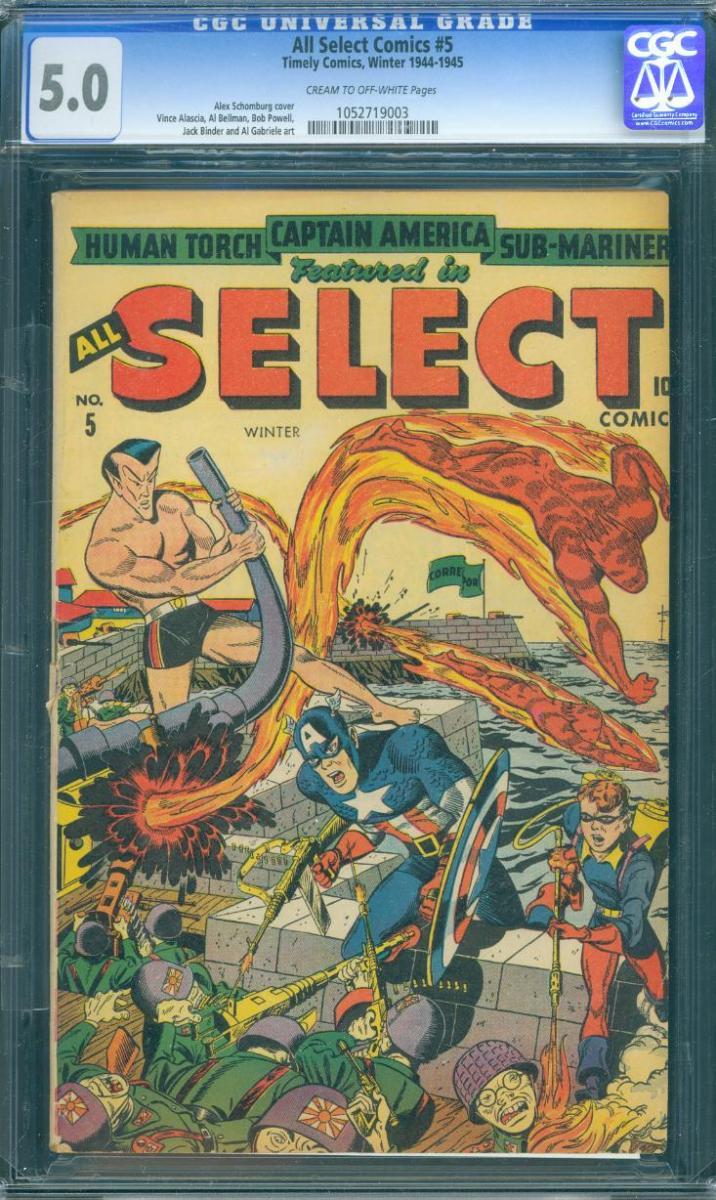 All Select Comics #5 [1944] "ALLIED ADVANCE"