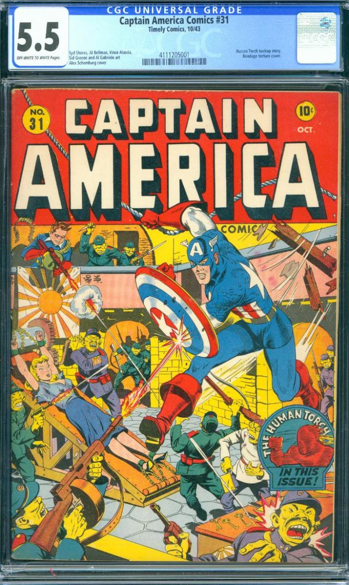 Cover Scan: CAPTAIN AMERICA COMICS #31  