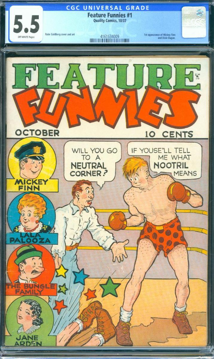 Feature Funnies #1 [1937] "VINTAGE EARLY GOLDEN-AGE"