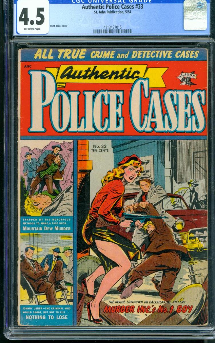 Cover Scan: AUTHENTIC POLICE CASES #33  