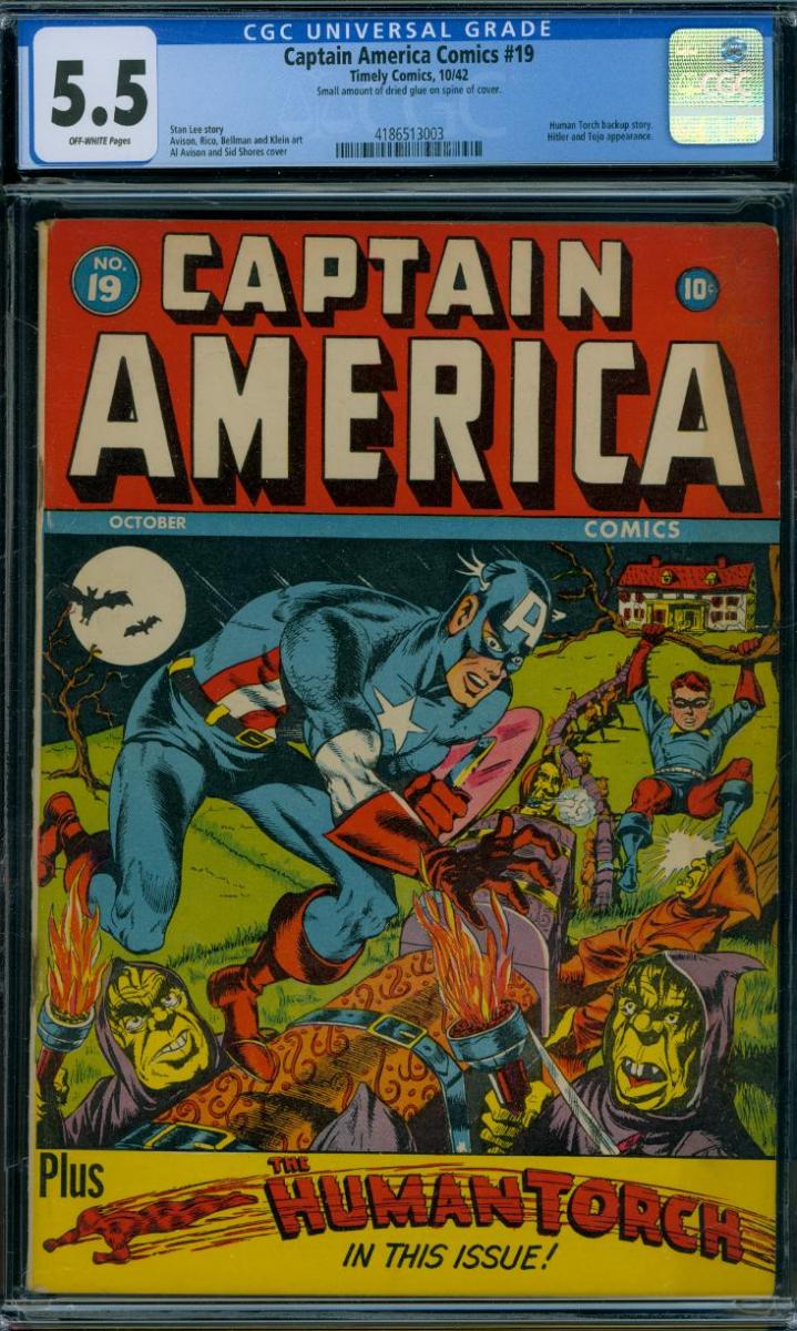 Cover Scan: CAPTAIN AMERICA COMICS #19  