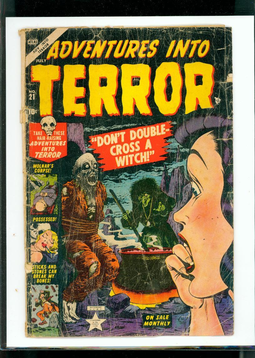 Cover Scan: ADVENTURE INTO TERROR #21 [1953] A  CLASSIC  PRE-CODE HORROR BOOK