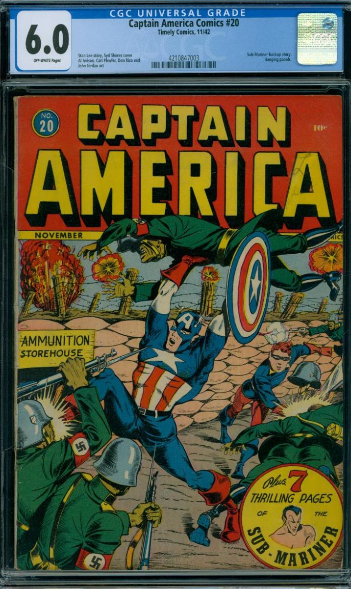 Captain America Comics #20 [1942] "TRENCH WARFARE"