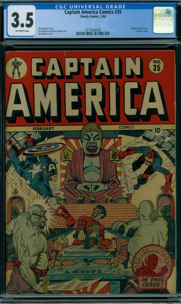 Captain America Comics #35 [1944] "GATE CRASHERS"
