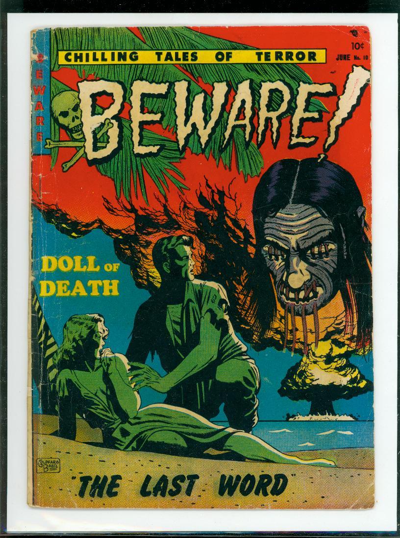 Cover Scan: BEWARE #10 [1953] INCOMPLETE COPY ---