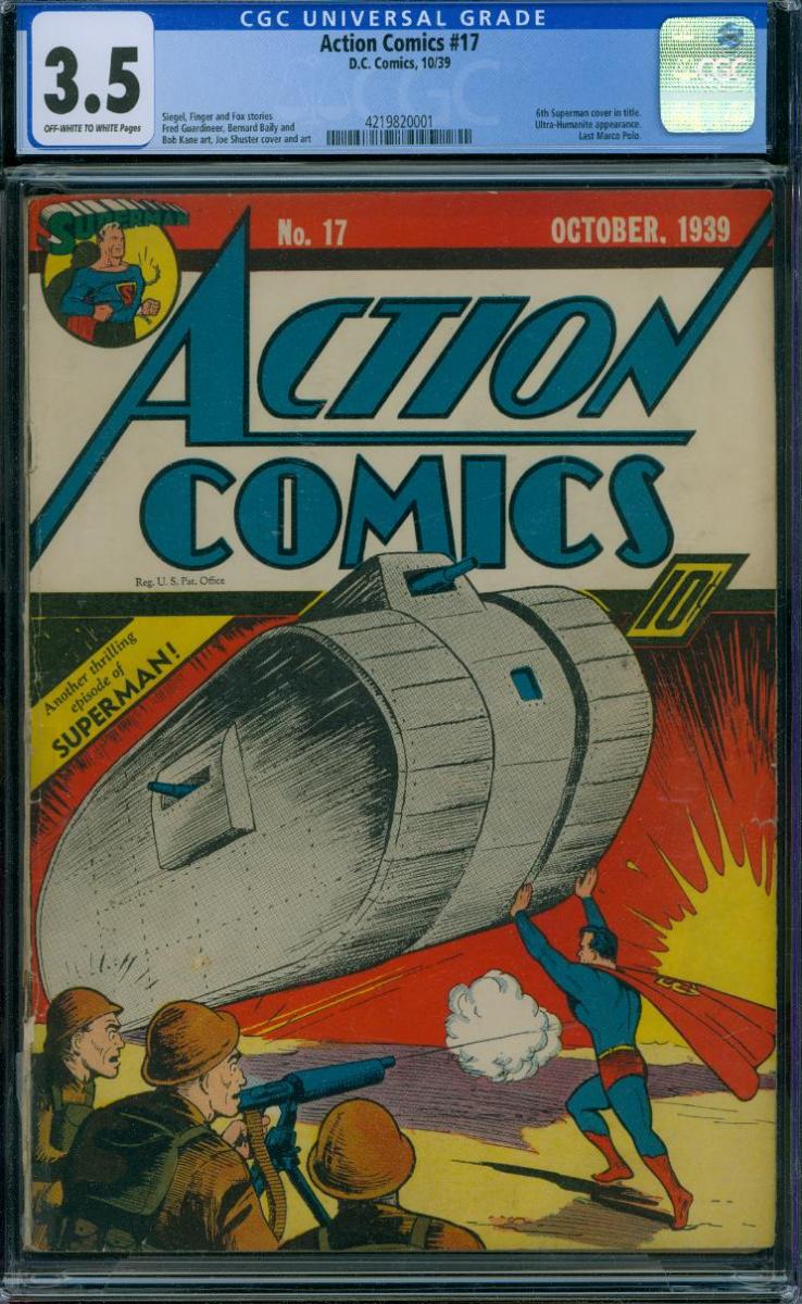 Action Comics #17 [1939] "TANKS A-LOT"
