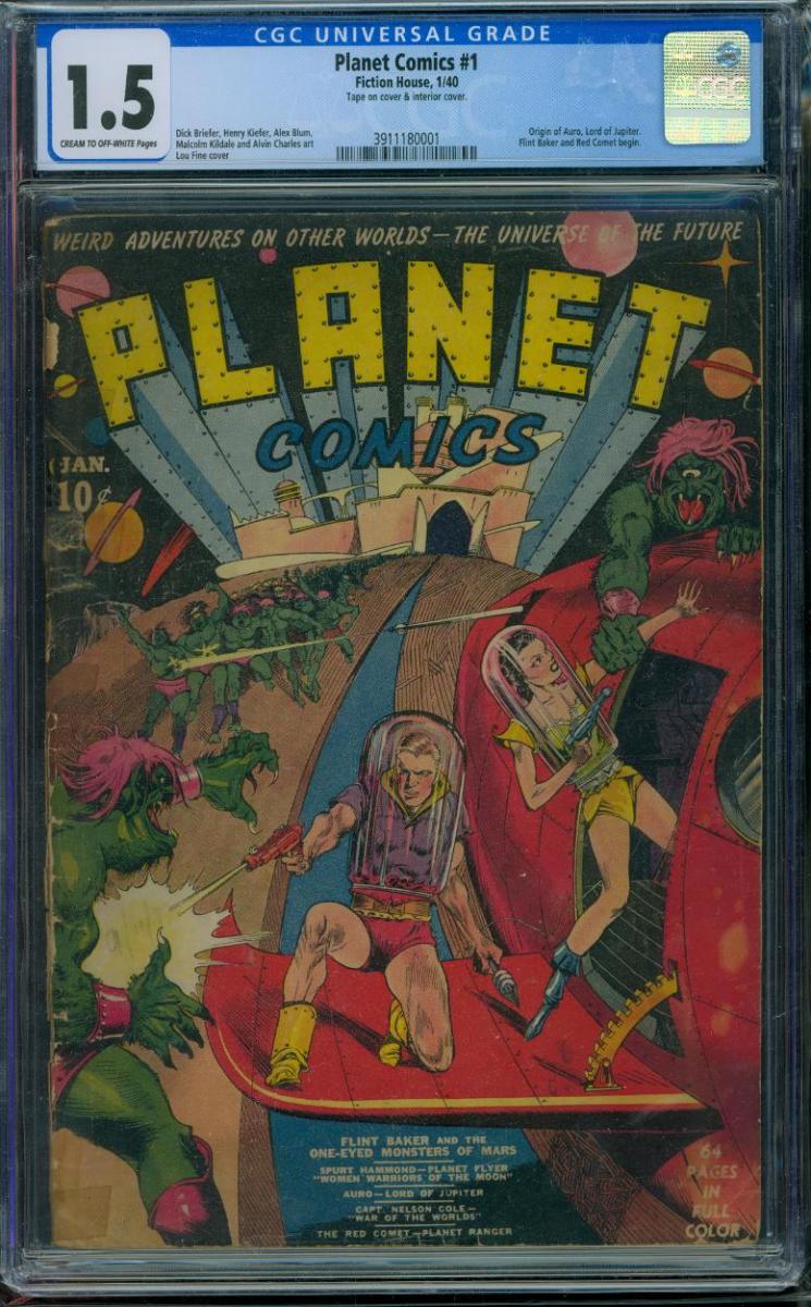 Cover Scan: PLANET COMICS #1  