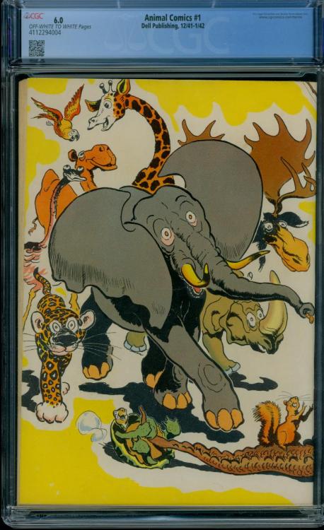Back Cover Scan: ANIMAL COMICS #1&nbsp; "1ST POGO"