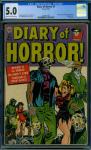 Diary of Horror #1 [1952] CGC 5.0